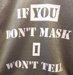 don't mask won't tell stencil